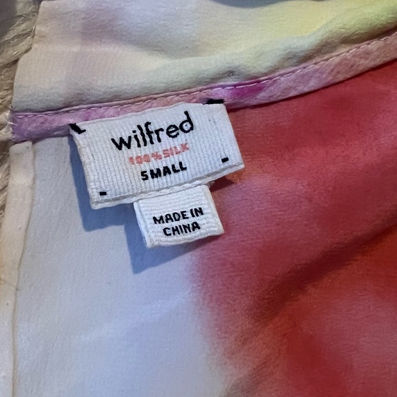 Wilfred | Aritizia Silk Watercolor Sheath Dress - Picture 6 of 11